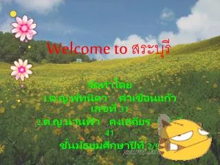 welcome to