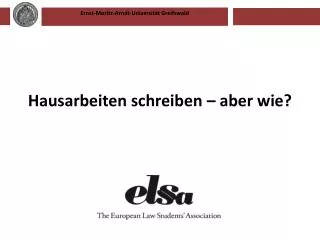 hausarbeiten schreiben aber wie