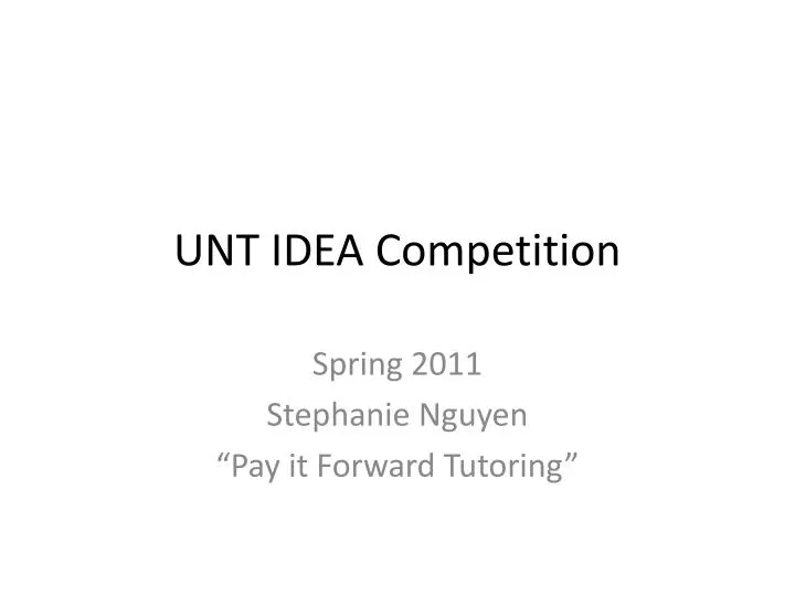 unt idea competition