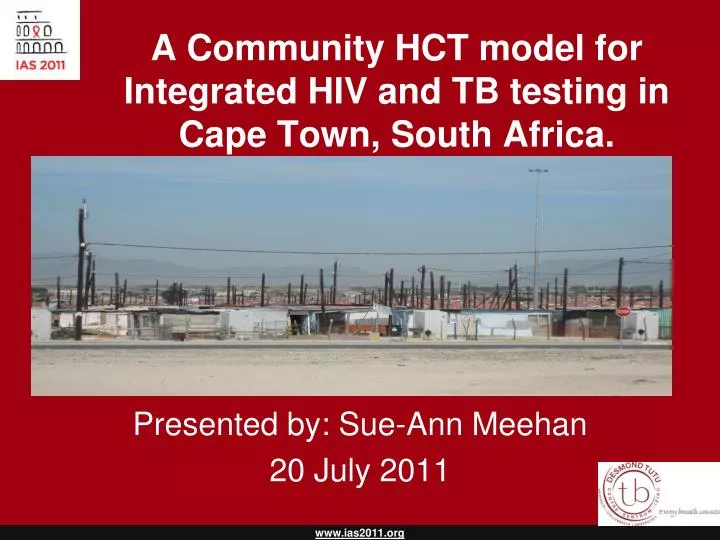 a community hct model for integrated hiv and tb testing in cape town south africa