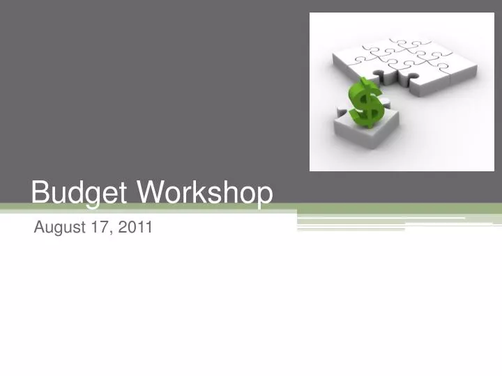 budget workshop