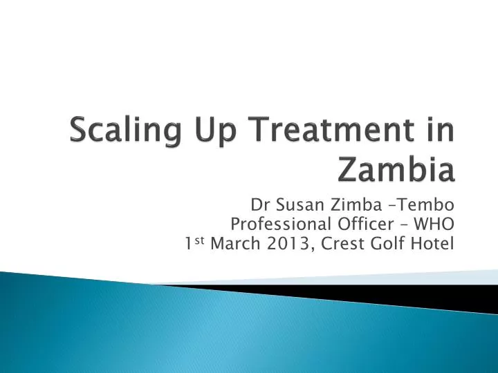 scaling up treatment in zambia