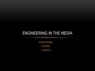 Engineering in the Media