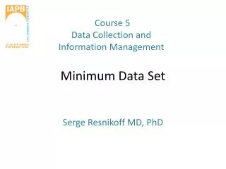 Minimum Data Set