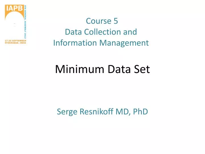 minimum data set