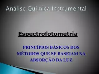 an lise qu mica instrumental