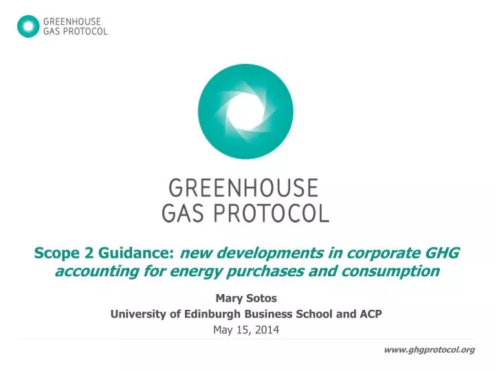 scope 2 guidance new developments in corporate ghg accounting for energy purchases and consumption