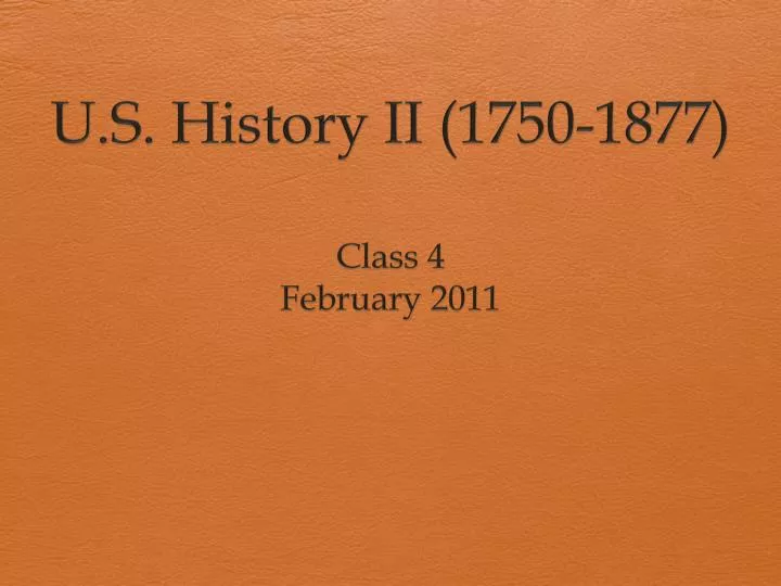 u s history ii 1750 1877