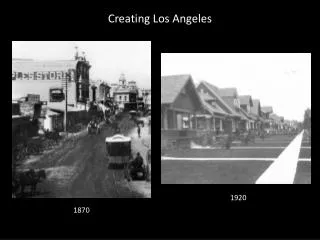 Creating Los Angeles