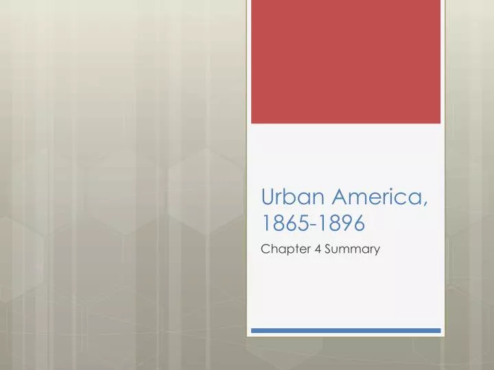 urban america 1865 1896