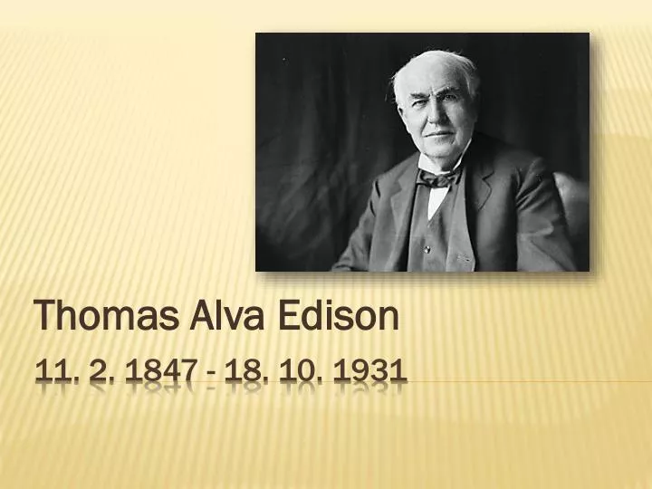 thomas alva edison