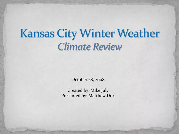 kansas city winter weather climate review