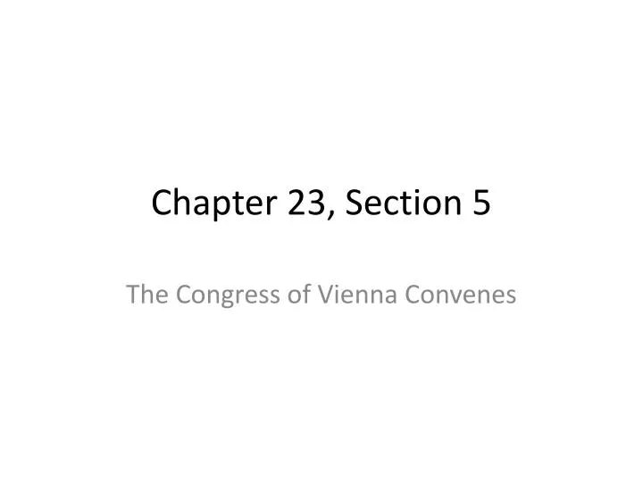 chapter 23 section 5