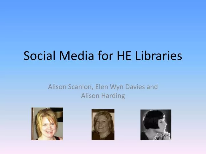 social media for he libraries
