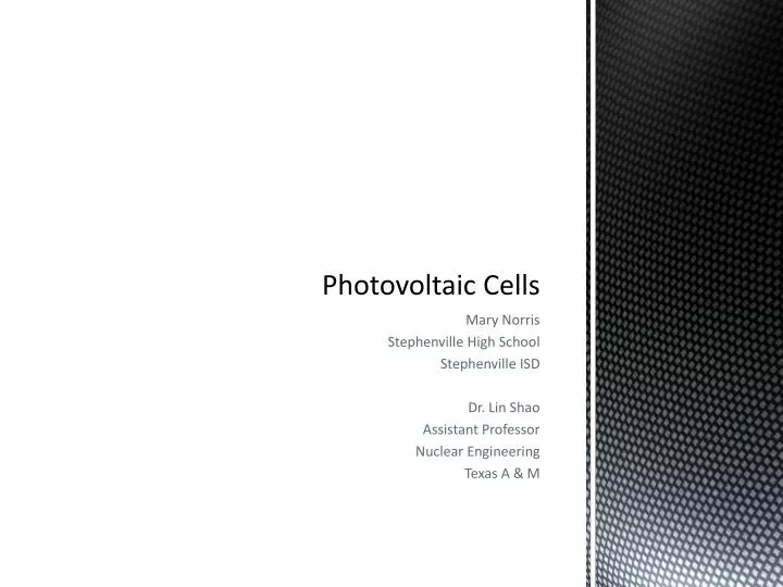 photovoltaic cells