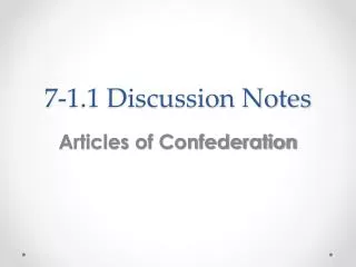 7-1.1 Discussion Notes