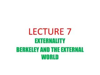 LECTURE 7
