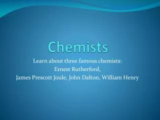 Chemists
