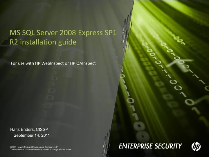 ms sql server 2008 express sp1 r2 installation guide