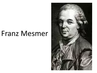 franz mesmer