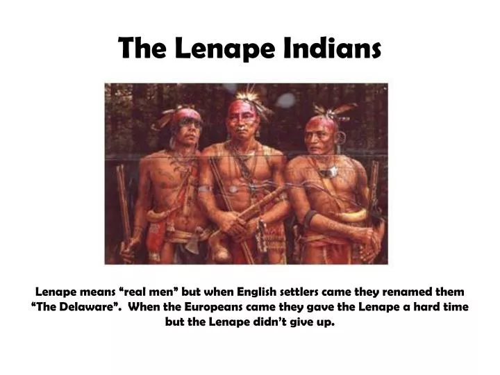 the lenape indians