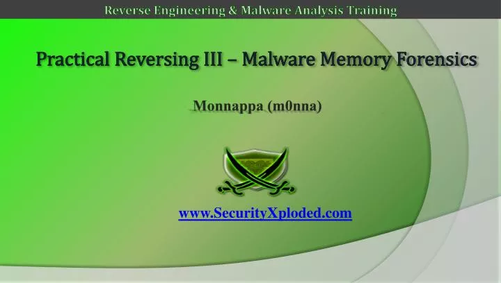 practical reversing iii malware memory forensics