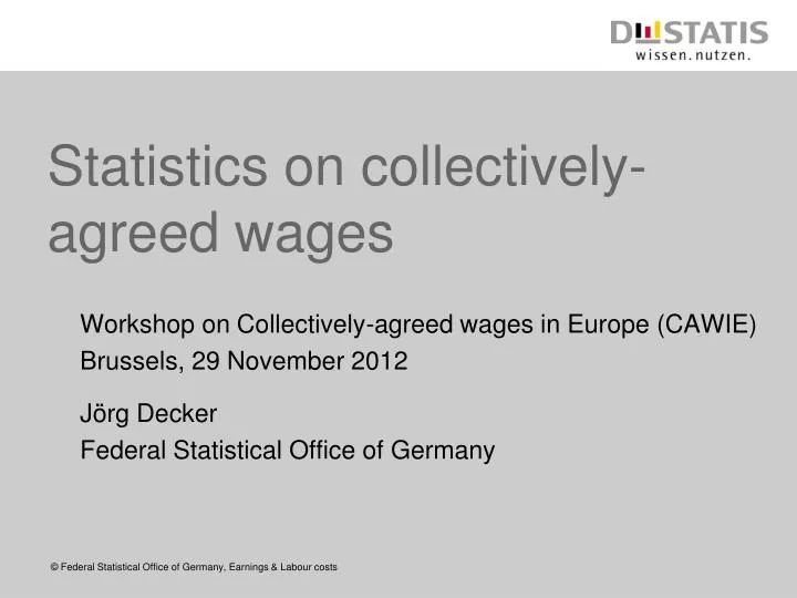 statistics on collectively agreed wages