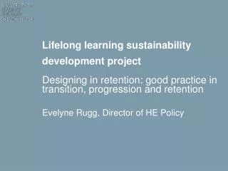 Lifelong learning sustainability development project