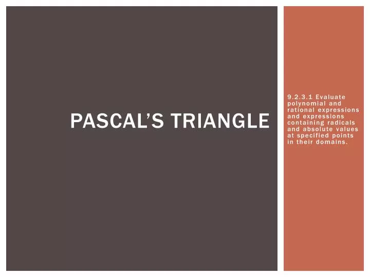 pascal s triangle