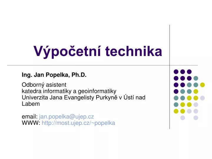 v po etn technika