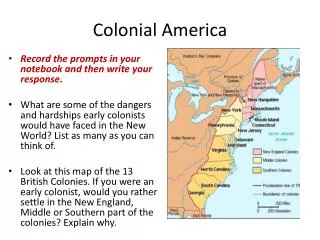 colonial america