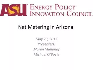 Net Metering in Arizona