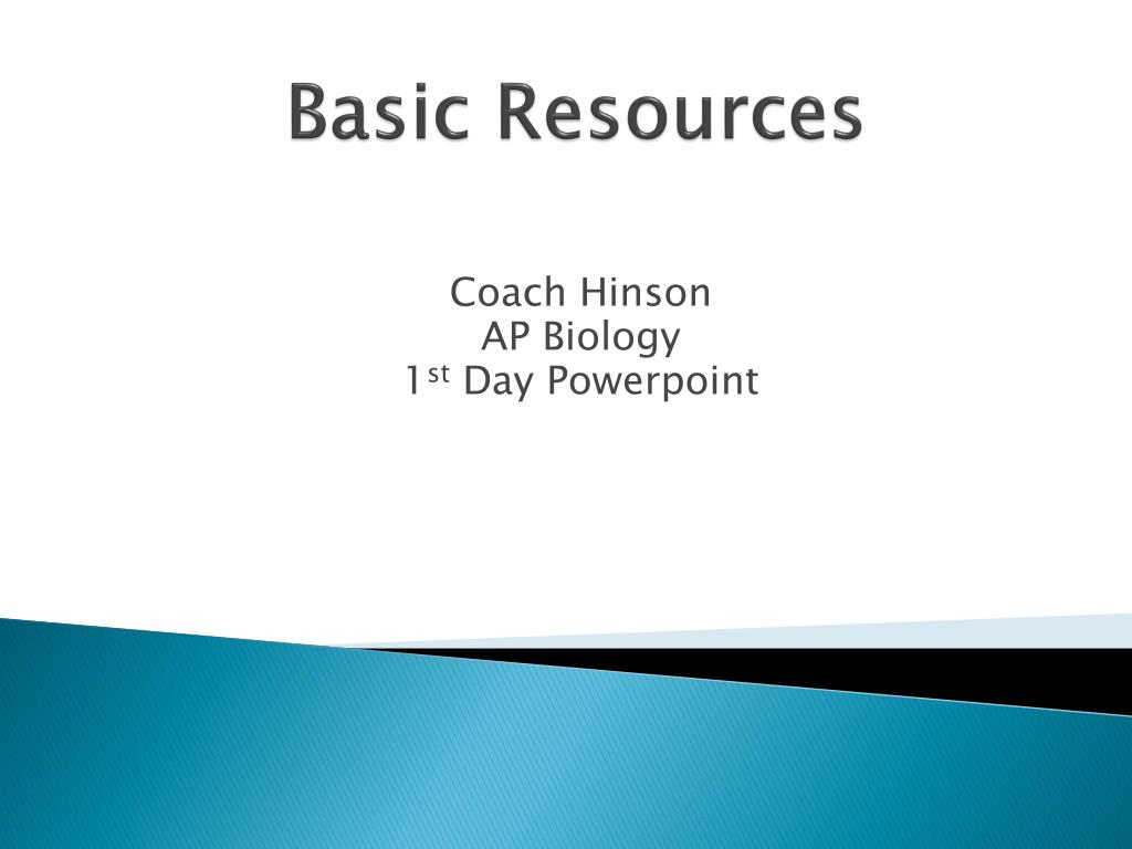 PPT - Basic Resources PowerPoint Presentation, free download - ID:3175816