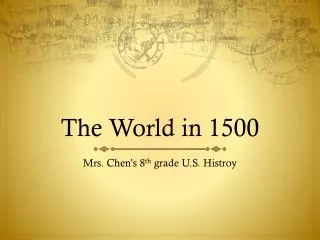 the world in 1500