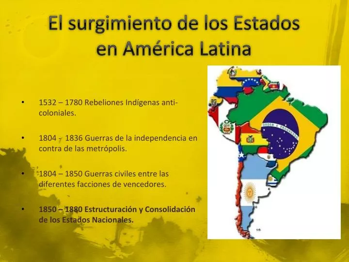 el surgimiento de los estados en am rica latina