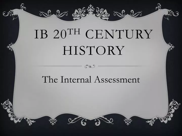 ib 20 th century history