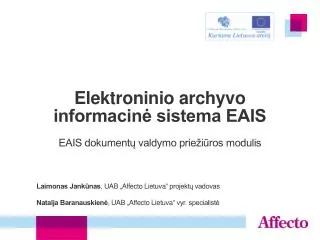 elektroninio archyvo informacin sistema eais