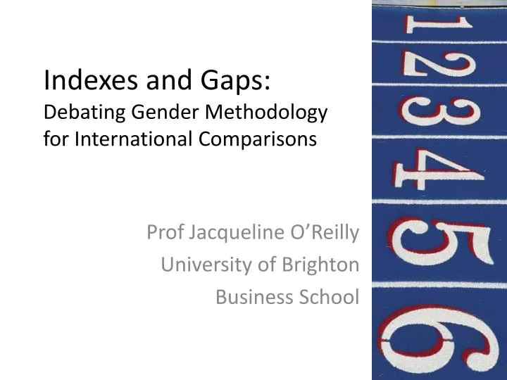 indexes and gaps debating gender methodology for international comparisons