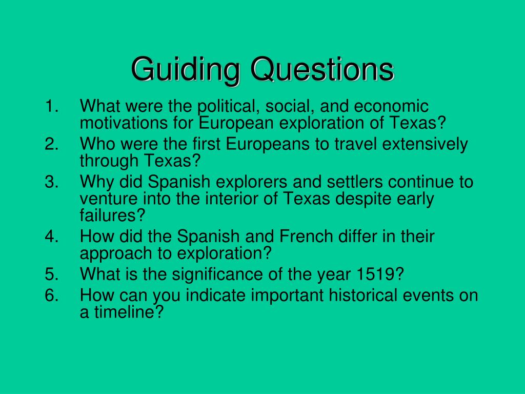 PPT - Guiding Questions PowerPoint Presentation, free download - ID:3176009