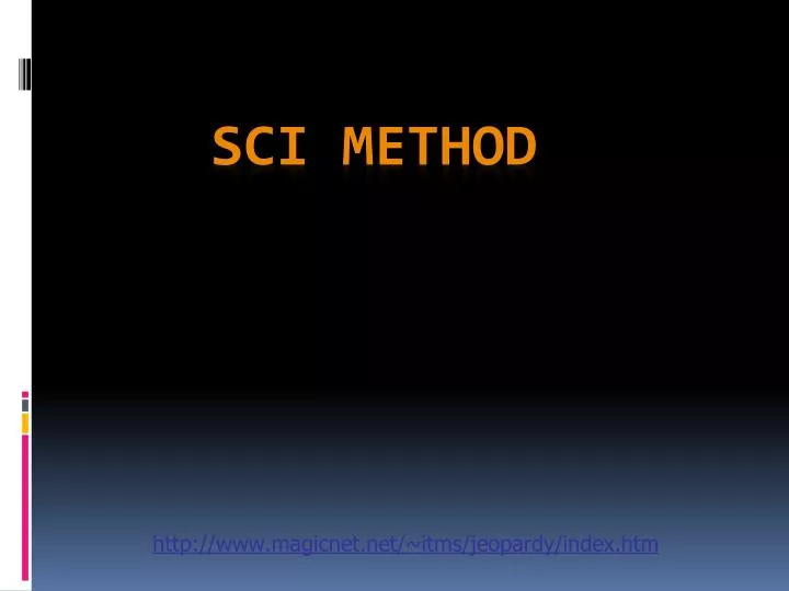 sci method