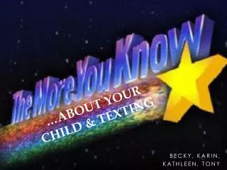 about your child texting