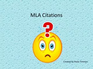 mla citations