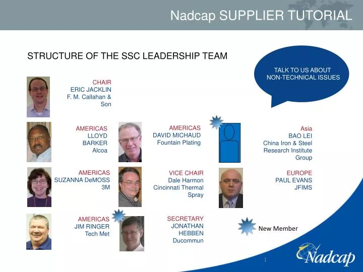 structure of the ssc leadership team
