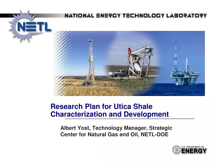 research plan for utica shale characterization and development