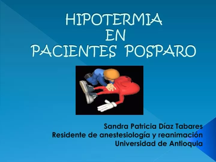 hipotermia en pacientes posparo