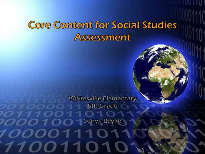 core content for social studies assessment