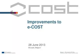 Improvements to e-COST