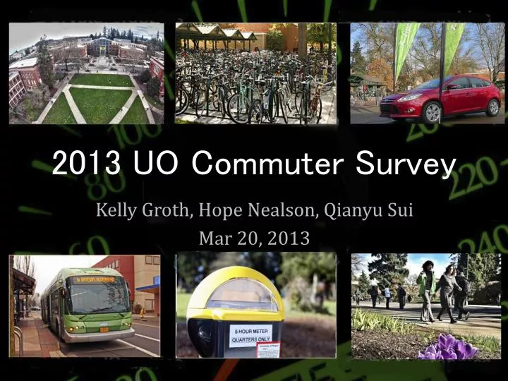 2013 uo commuter survey