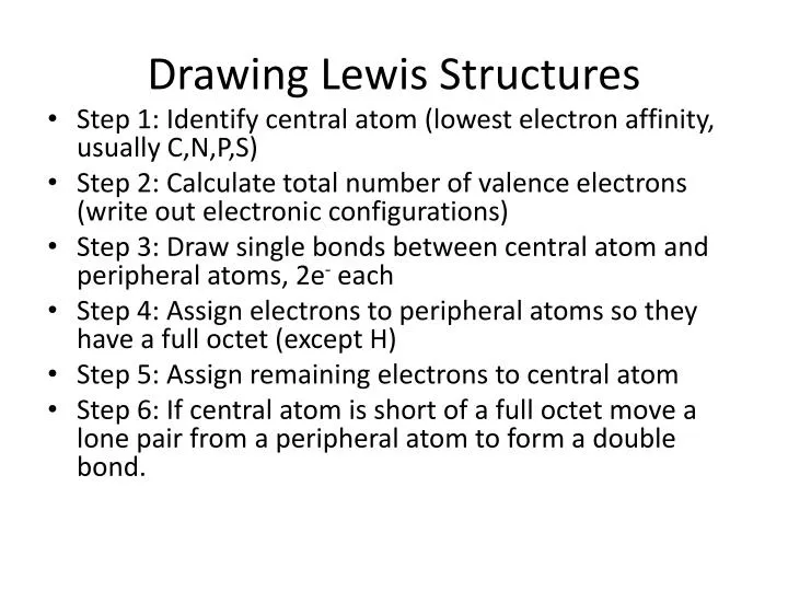drawing lewis structures