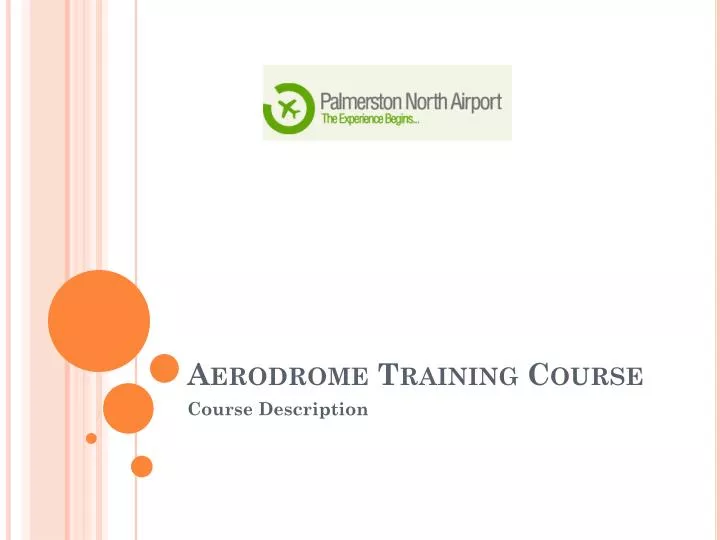 aerodrome training course